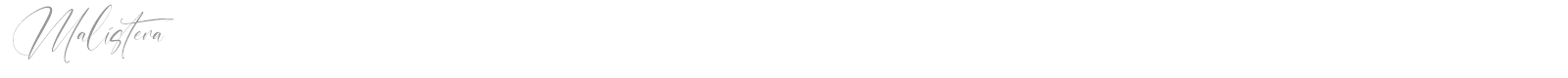 Malistera font preview